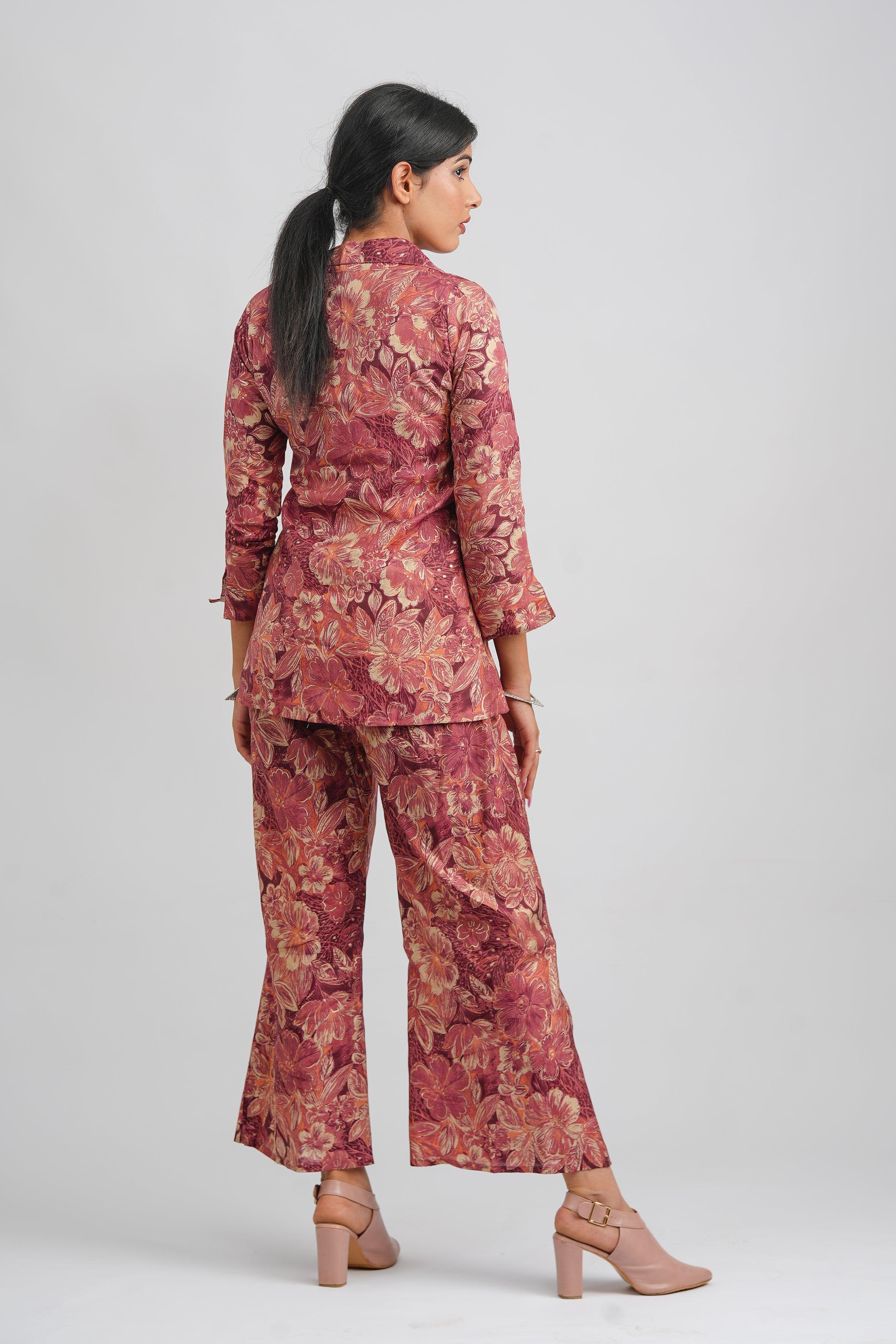  Pink Co-ord Set - Saubhagya Fashion