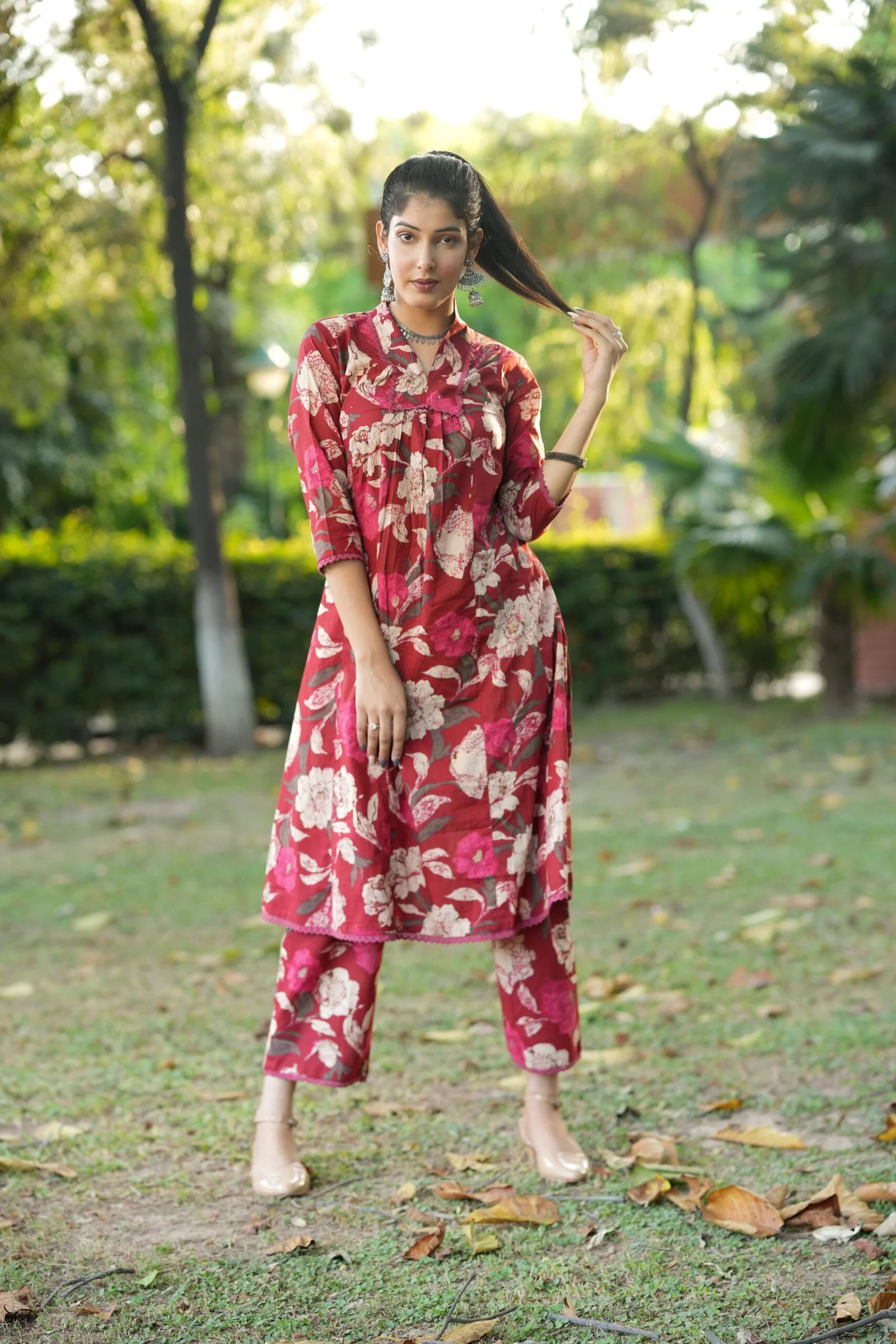 Maroon Coord Set - Saubhagya Fashion