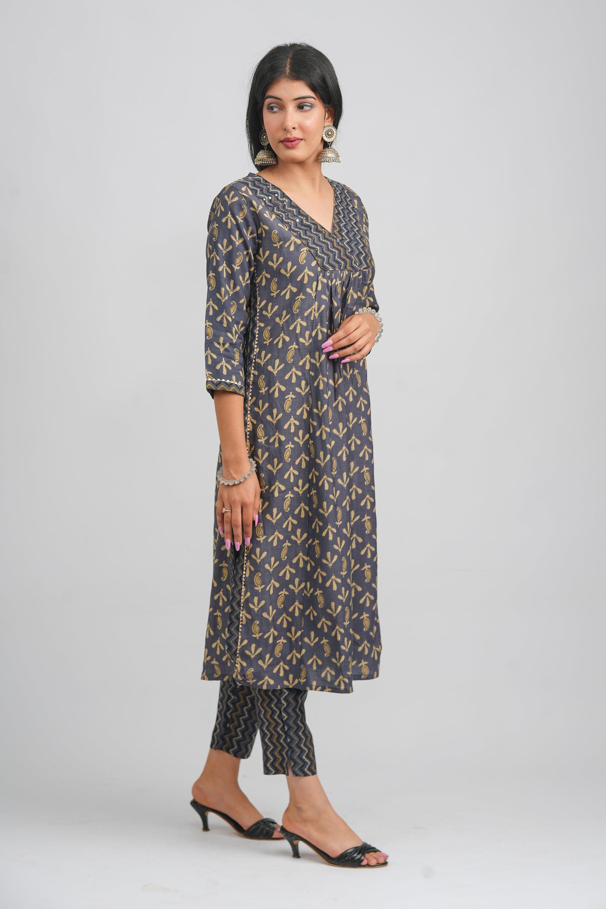 Muslin Kurti Set-Saubhagya Fashion