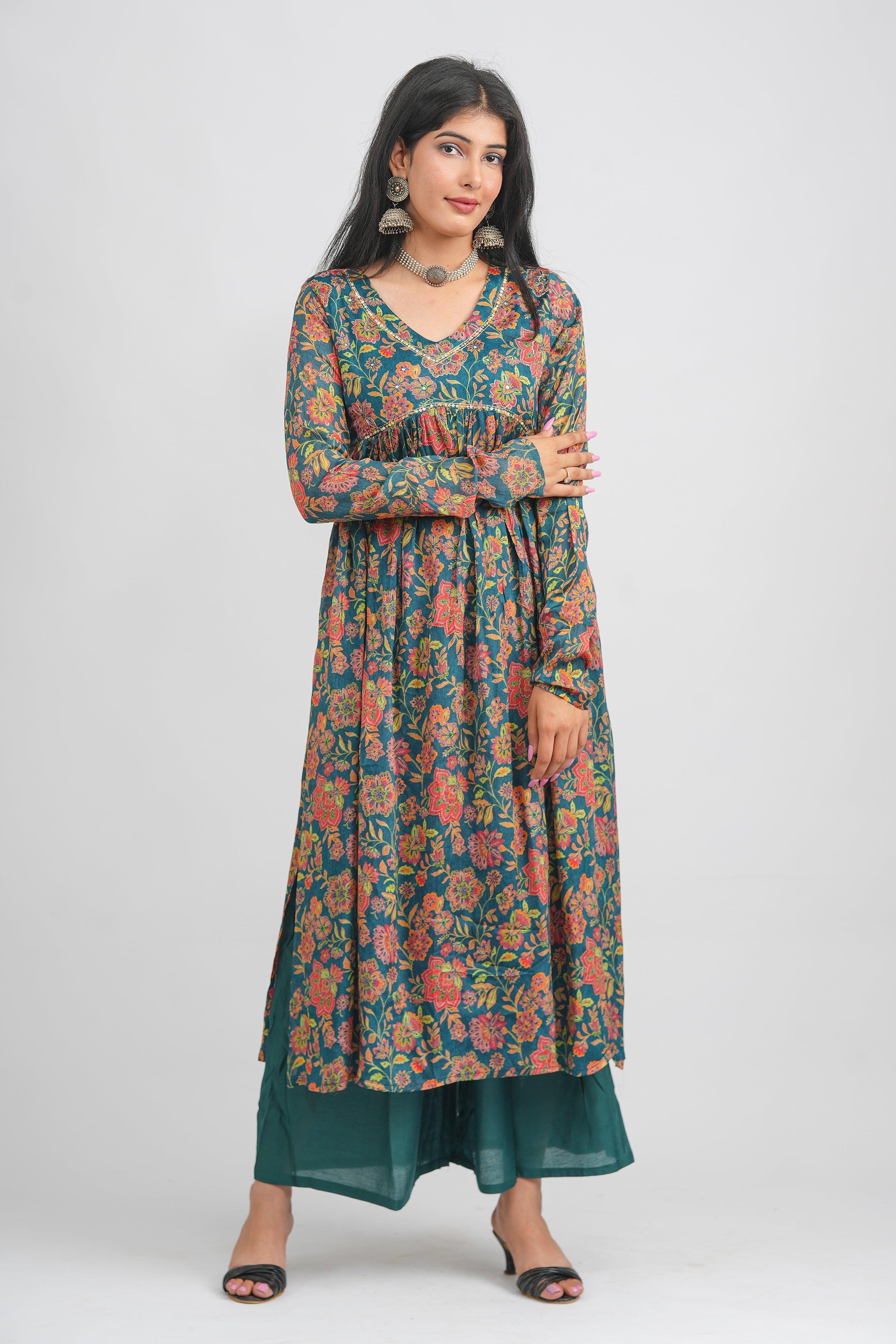 Cotton Straight Fit Kurti With Block Print at Rs 595 in Mumbai | ID:  2852796739488