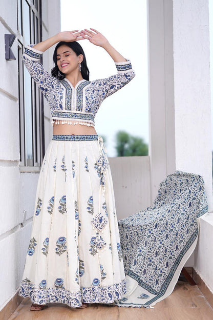 Lehenga with Dupatta - Saubhagya Fashion